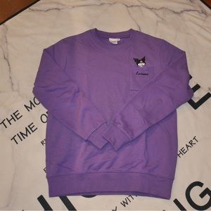 purple kuromi crewneck
